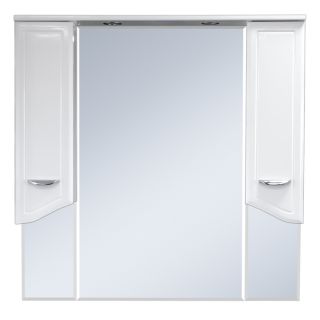 Зеркальный шкаф с подсветкой Misty Дрея 105см белый